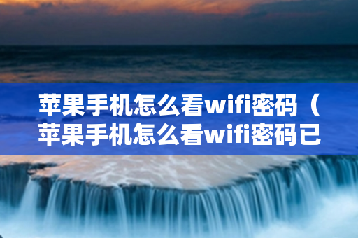 苹果手机怎么看wifi密码（苹果手机怎么看wifi密码已经连接的密码）