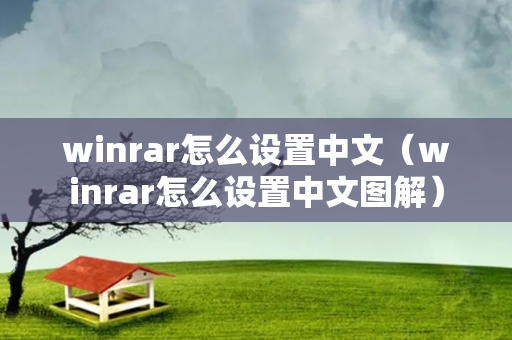 winrar怎么设置中文（winrar怎么设置中文图解）