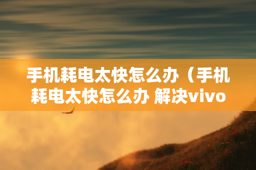 手机耗电太快怎么办（手机耗电太快怎么办 解决vivo）