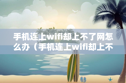 手机连上wifi却上不了网怎么办（手机连上wifi却上不了网怎么办,别人能用）