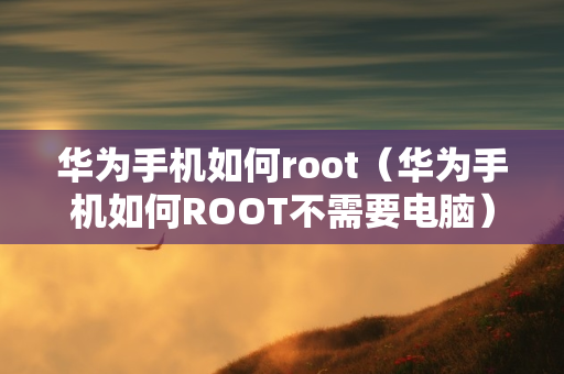 华为手机如何root（华为手机如何ROOT不需要电脑）