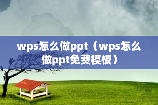 wps怎么做ppt（wps怎么做ppt免费模板）