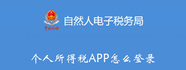 个人所得税APP怎么登录