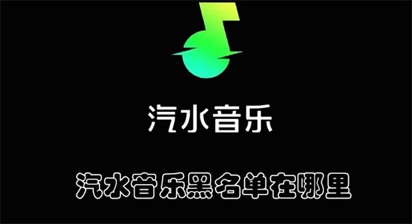 汽水音乐黑名单在哪里