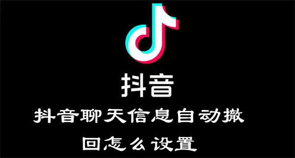 抖音聊天信息自动撤回怎么设置