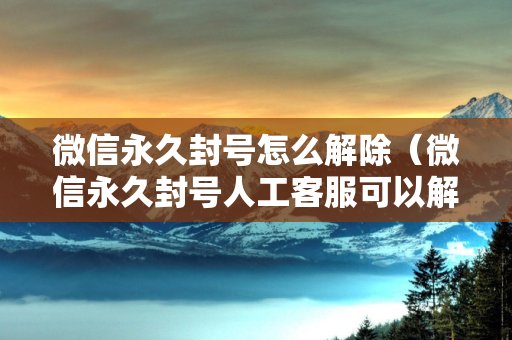 微信永久封号怎么解除（微信永久封号人工客服可以解除吗）