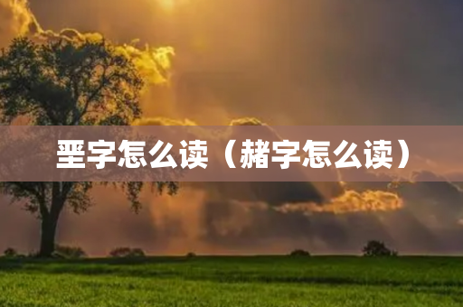 垩字怎么读（赭字怎么读）