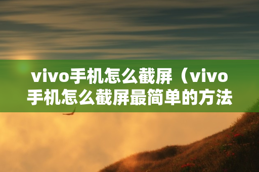 vivo手机怎么截屏（vivo手机怎么截屏最简单的方法）