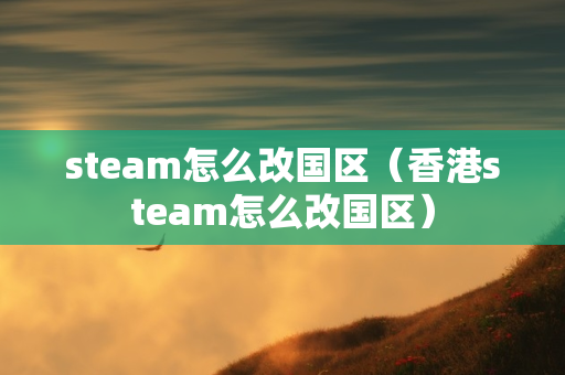 steam怎么改国区（香港steam怎么改国区）