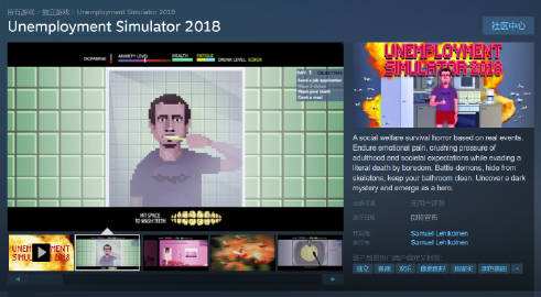 模拟人生《失业模拟器2018》上架Steam