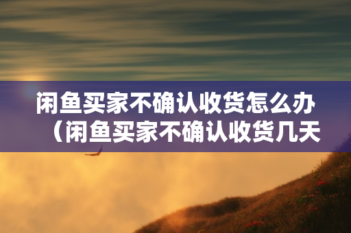 闲鱼买家不确认收货怎么办（闲鱼买家不确认收货几天自动确认）