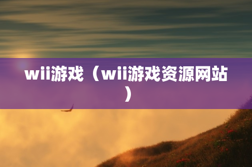 wii游戏（wii游戏资源网站）