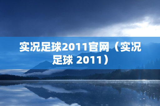 实况足球2011官网（实况足球 2011）