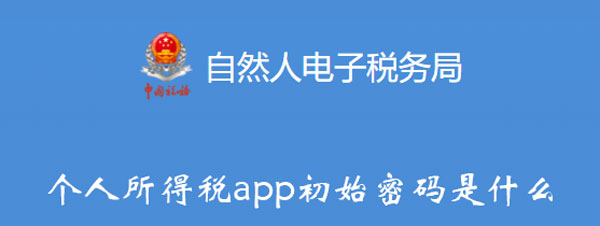 个人所得税app初始密码是什么