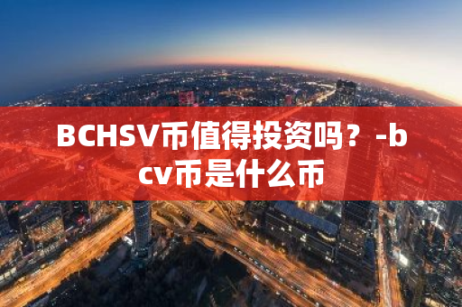 BCHSV币值得投资吗？-bcv币是什么币