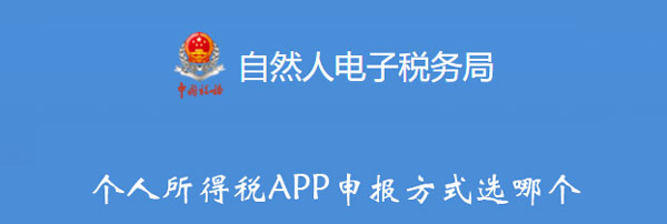 个人所得税APP申报方式选哪个