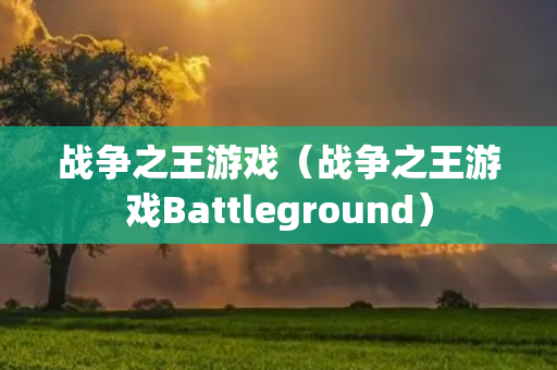 战争之王游戏（战争之王游戏Battleground）