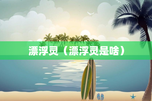 漂浮灵（漂浮灵是啥）