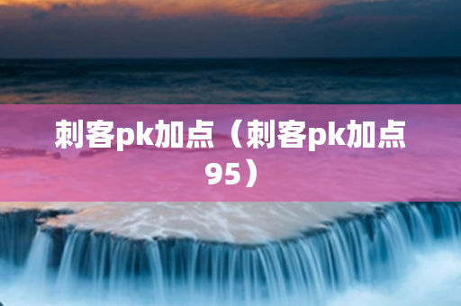 刺客pk加点（刺客pk加点95）