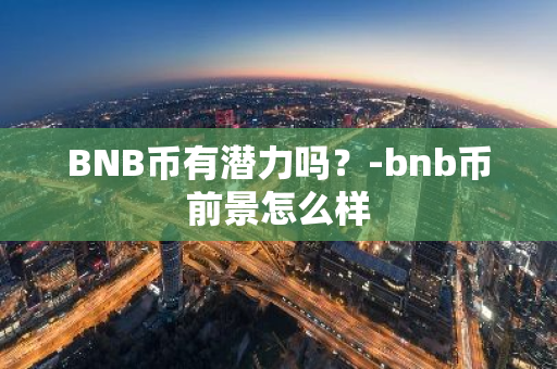 BNB币有潜力吗？-bnb币前景怎么样