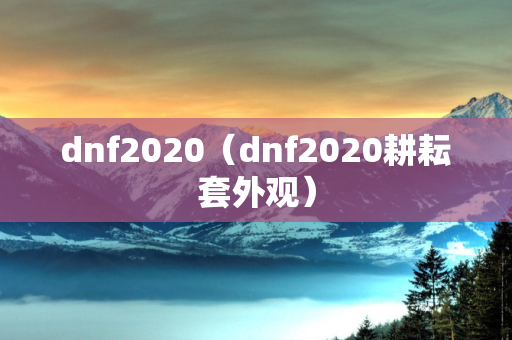 dnf2020（dnf2020耕耘套外观）