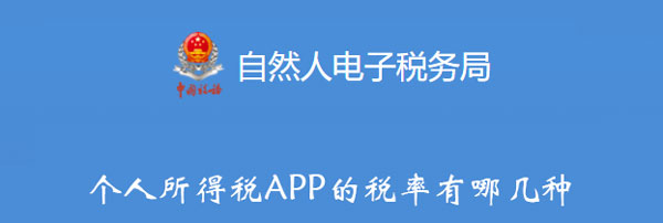 个人所得税APP的税率有哪几种