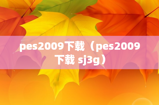 pes2009下载（pes2009下载 sj3g）