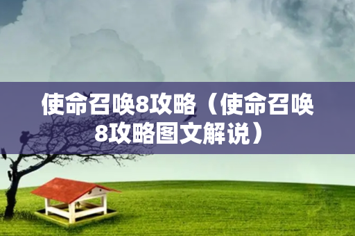 使命召唤8攻略（使命召唤8攻略图文解说）