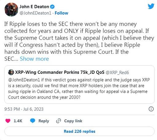 XRP官司有什么影响