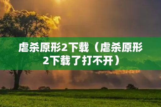 虐杀原形2下载（虐杀原形2下载了打不开）