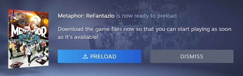 《暗喻幻想ReFantazio》Steam开始预载，等你玩！