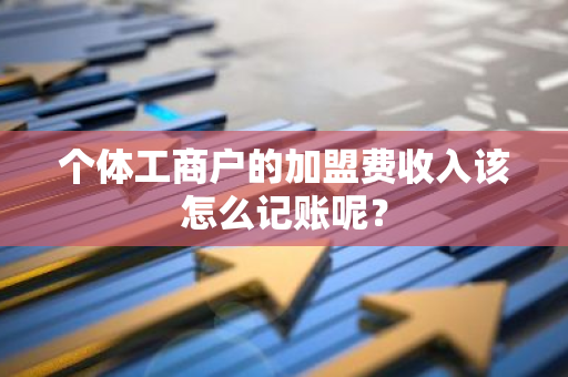 个体工商户的加盟费收入该怎么记账呢？