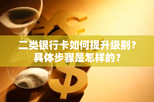 二类银行卡如何提升级别？具体步骤是怎样的？