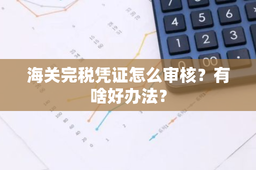 海关完税凭证怎么审核？有啥好办法？