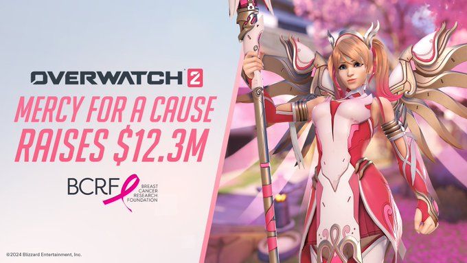 《Overwatch》粉红天使活动大获成功，筹集2500万美元，感谢玩家鼎力支持！