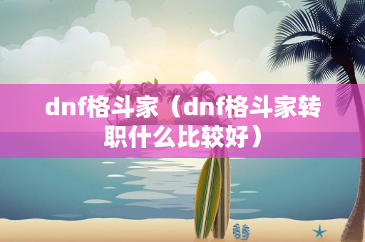 dnf格斗家（dnf格斗家转职什么比较好）