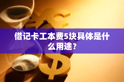 借记卡工本费5块具体是什么用途？