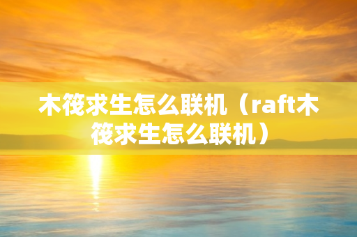 木筏求生怎么联机（raft木筏求生怎么联机）