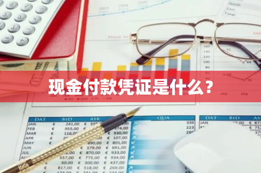 现金付款凭证是什么？