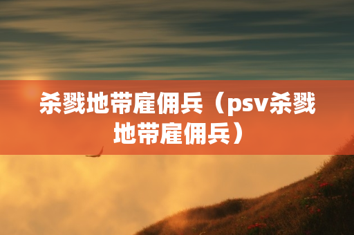 杀戮地带雇佣兵（psv杀戮地带雇佣兵）