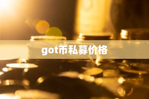 got币私募价格