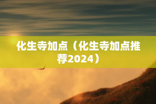 化生寺加点（化生寺加点推荐2024）