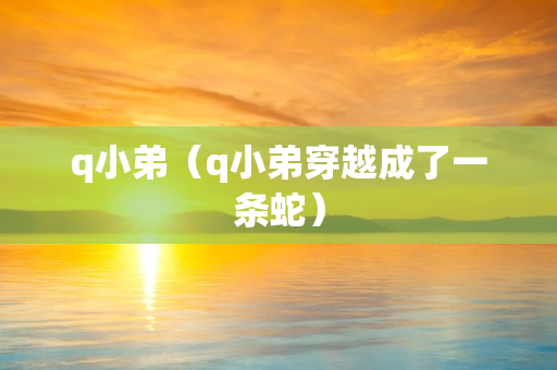 q小弟（q小弟穿越成了一条蛇）