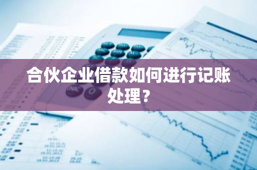 合伙企业借款如何进行记账处理？