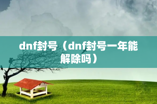 dnf封号（dnf封号一年能解除吗）