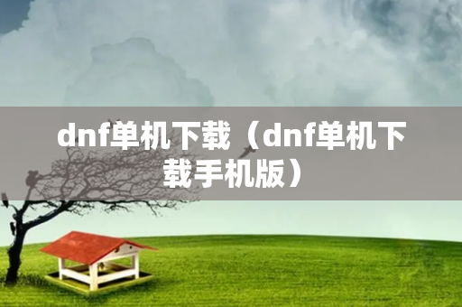 dnf单机下载（dnf单机下载手机版）