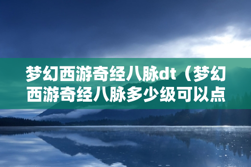 梦幻西游奇经八脉dt（梦幻西游奇经八脉多少级可以点）