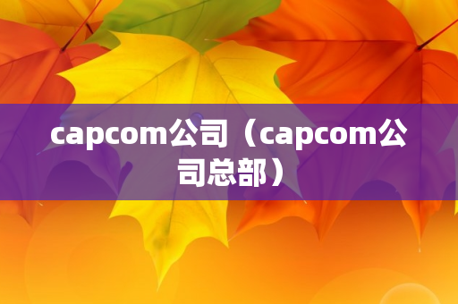 capcom公司（capcom公司总部）