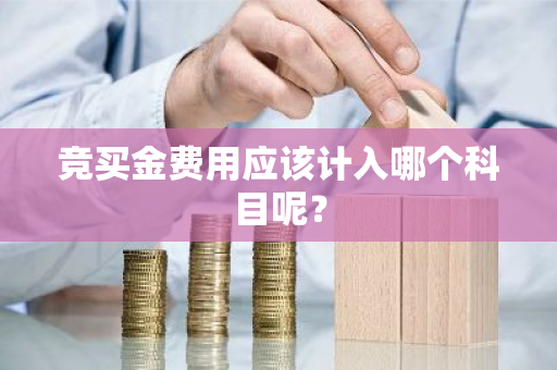 竞买金费用应该计入哪个科目呢？