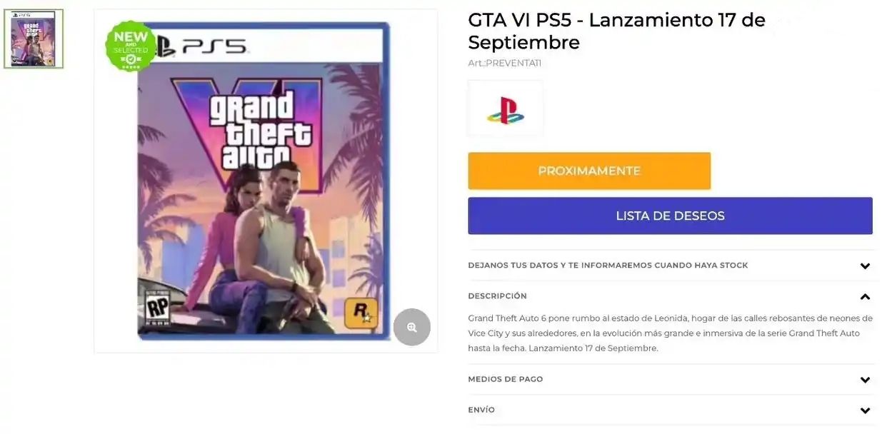 《GTA6》9月17日发售消息不实 零售商澄清来源